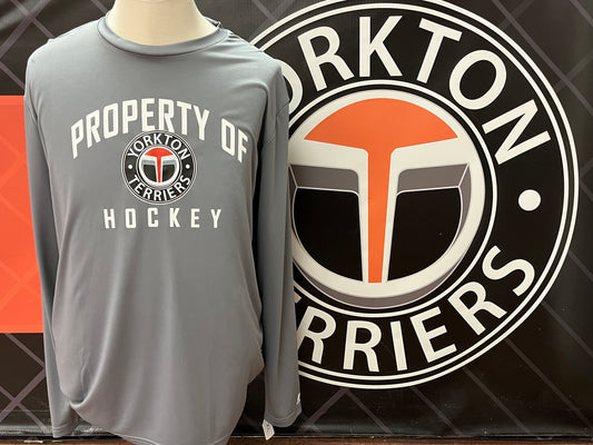 Property of Yorkton Terrier Hockey Long Sleeve Shirt